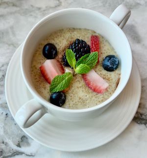 Quinoa porridge  at Azur in Dubai