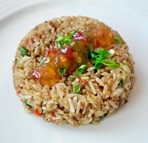 Vegetable fried rice  at Azur in Dubai