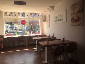 indoor seating at Sis Concept in Utrecht