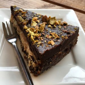 perfect raw vegan pie at Sis Concept in Utrecht