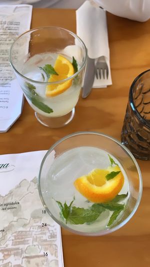 Delicious light tonic while you wait.  at Casa e Bottega Positano in Positano