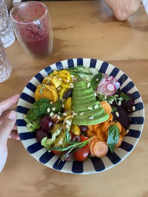 Vegan salad at Casa e Bottega Positano in Positano
