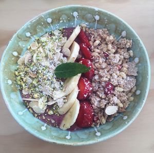 Smoothie bowl (berry) at Casa e Bottega Positano in Positano