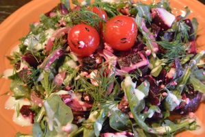 'The Beet Goes On' salad. Goat cheese can be substituted for avocado! at ZaZaZa in Ottawa