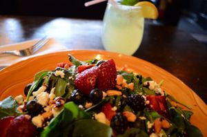 Strawberry Fields Salad and Freshly Squeezed Lemonade at ZaZaZa in Ottawa
