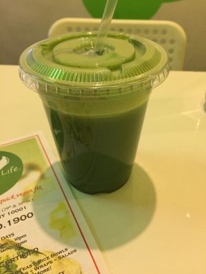 Energize me juice at VLife in New York City