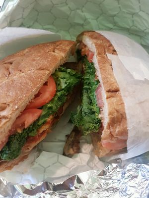 bbq seitan burger at VLife in New York City