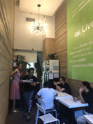 Inside the cafe.  at VLife in New York City