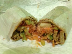 spicy soy wrap at VLife in New York City