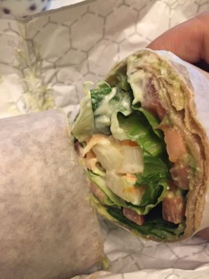 Amazing Avocado wrap with Avo Mayo at VLife in New York City
