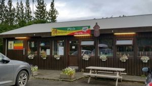 Hut restaurant at Minilik in Fludir