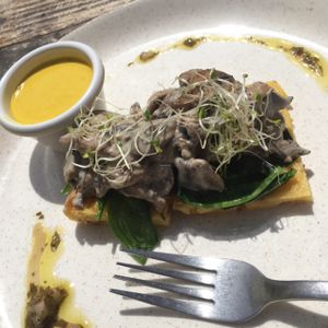 tiny portion for the price at Mondays in Auckland