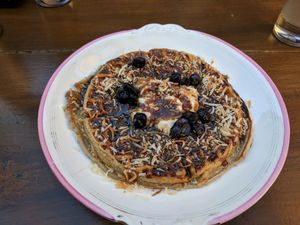 vegan waffles at Mondays in Auckland