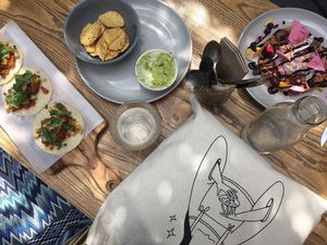 Tacos and waffles  at Mondays in Auckland