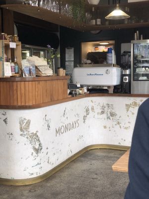 Mondays counter at Mondays in Auckland