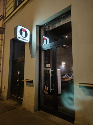 Entrance at Informace in Prague