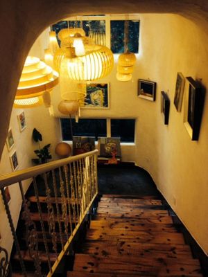 stairway to second floor at Green Mix - Dagu Rd in Shanghai