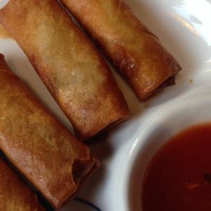 Vegan Spring Rolls at Asia Bambus in Walldorf