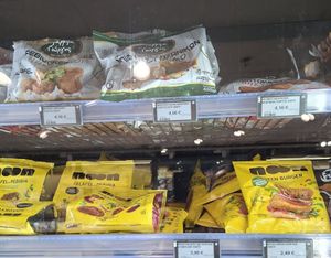 Falafel and patties at Masoutis in Thessaloniki