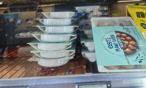 Vegan meatballs at Masoutis in Thessaloniki