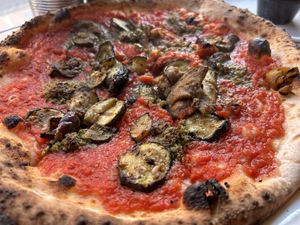 Mediterranean vegan pizza  at PI Pizzas in Dublin