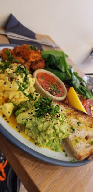 Vegan big (kin) brekkie at Kin Cafe Vegetarian in London