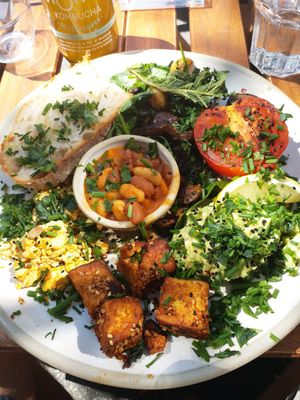 Kin Breakfast at Kin Cafe Vegetarian in London