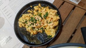 Tofu scramble at Kin Cafe Vegetarian in London