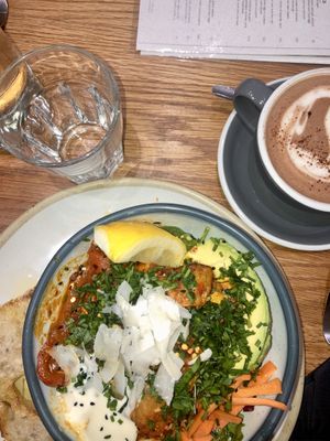 This vegan shakshuka was delicious  at Kin Cafe Vegetarian in London