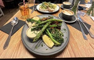 Deluxe brunch  at Kin Cafe Vegetarian in London