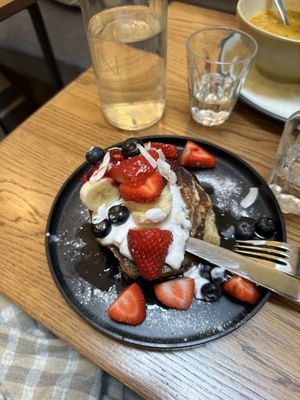 Pancakes  at Kin Cafe Vegetarian in London