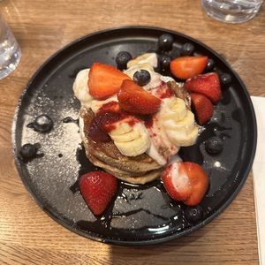 Pancakes   at Kin Cafe Vegetarian in London