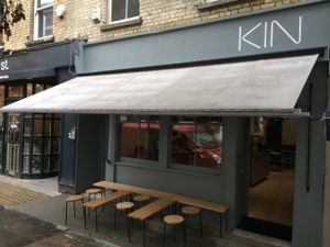 Front at Kin Cafe Vegetarian in London