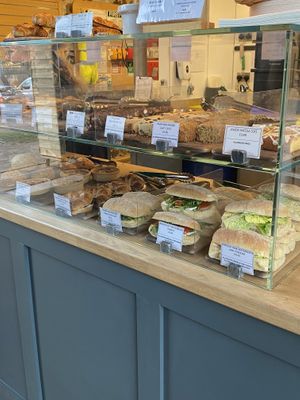 Shortbread & pear Katie  at Flint Barn Cafe in Norwich