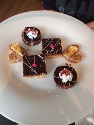 Cakes at Whiskers & Cream Cat Cafe London in London