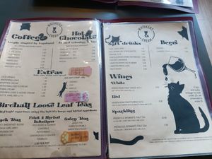 Menu 1 at Whiskers & Cream Cat Cafe London in London