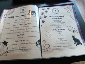 Menu 2 at Whiskers & Cream Cat Cafe London in London
