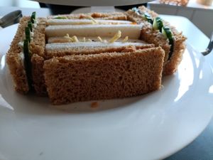 Sandwiches at Whiskers & Cream Cat Cafe London in London