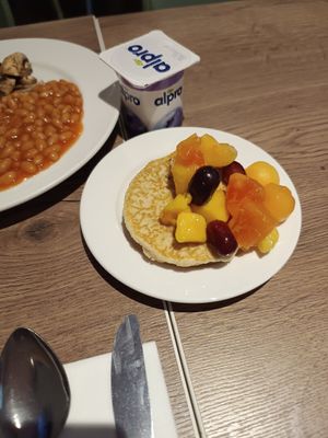 Pancakes at Travelodge London Bethnal Green in London