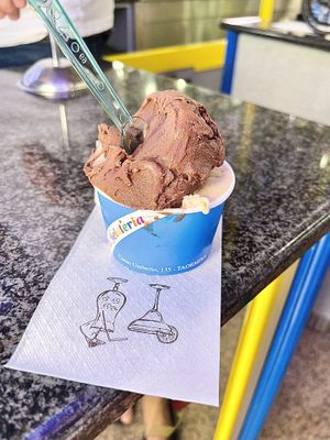   at La Gelateria in Taormina