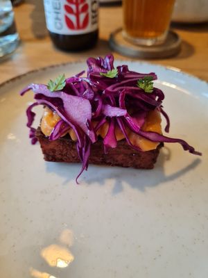 Chickpea frittata at La Cucina di Kalan in Monza