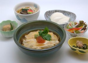 Yuba with savory sauce at Kasane - 手づくり豆冨と和膳 かさね in Osaka