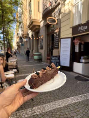 Vegan desserts   at Múza Café in Prague