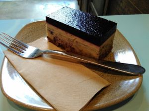 White chocolate + blueberry at Raw Trader in Melbourne