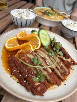Vegan “duck"  at Rau&La in Warsaw