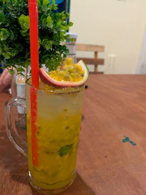 Passionfruit mojito at Sassy Sea Thai food Restaurant in Krabi