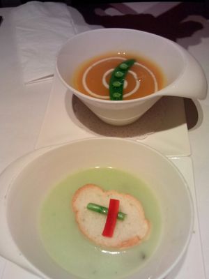 Pumpkin soup at Sufood 舒果 in Central Singapore