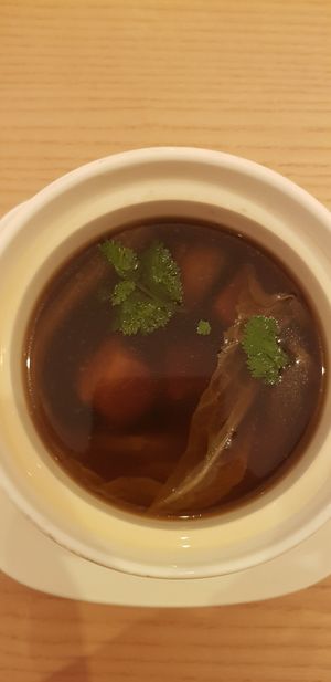 Burdock maca soup at Sufood 舒果 in Central Singapore