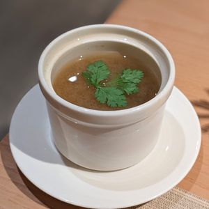 Vegan Miso-Kombu Soup with Lotus Seeds at Sufood 舒果 in Central Singapore