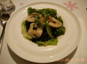 wild mushroom charcoal tagliatelle  at Sufood 舒果 in Central Singapore